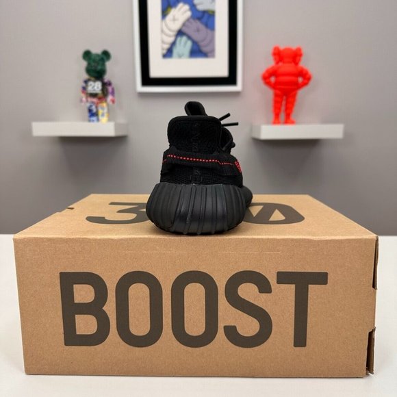 Adidas Yeezy Boost 350 V2 Bred Black Red main image 4